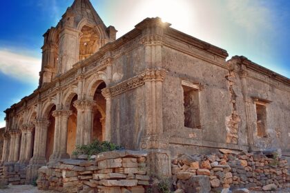 The ruins of a historic jail situated inside the majestic Roha Fort on Roha Hills.