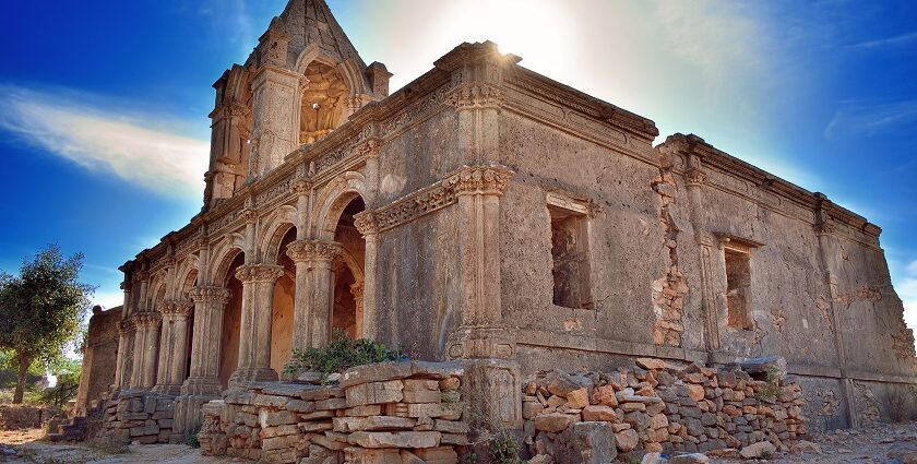 The ruins of a historic jail situated inside the majestic Roha Fort on Roha Hills.