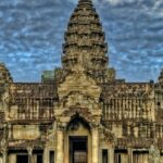 An image of Stone Gates in Angkor Wat Temple, one of the things to do in Cambodia.