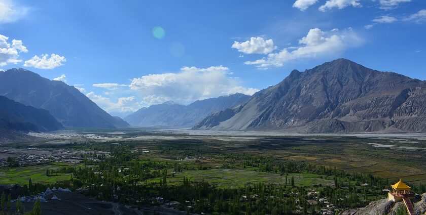 Picturesque view in the landscape of Nubra valley,near Diskit - things to do in Nubra Valley