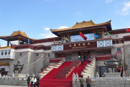 View of the Tibet museum, one of the best places to visit for culture enthusiasts