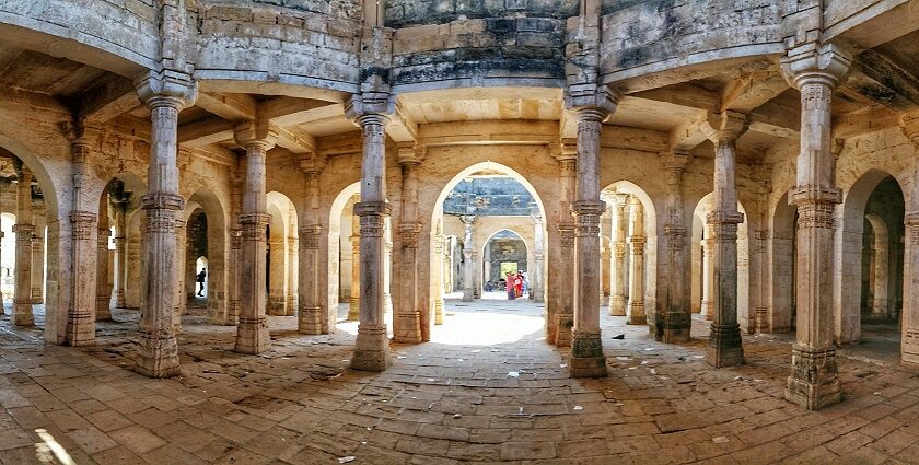 Climb to the peak of one of the ancient caverns of Junagadh for panoramic views.