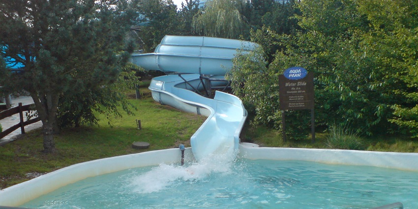For an adventure-filled day, the Blue Splash Water Park offers many thrilling rides.