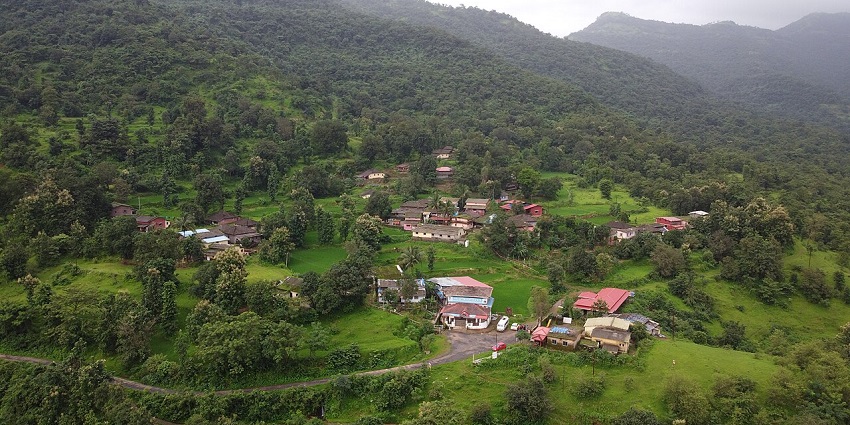 A picture showing Aajra village, offering authentic rural experiences nearby