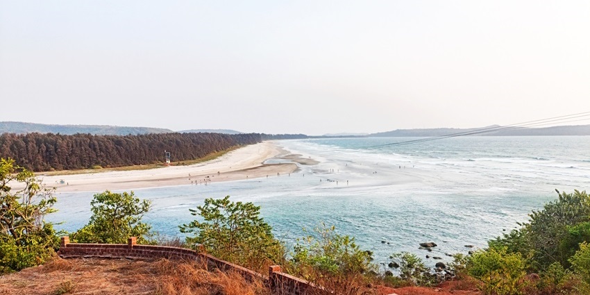 Aare Ware beach, one of the nice beaches to visit near Ratnagiri in Maharashtra.