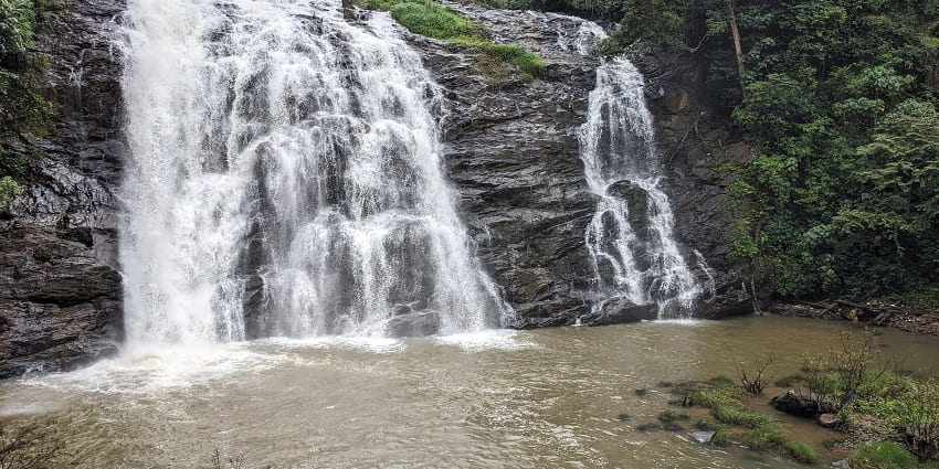 Abbey Falls has a heavy cascading water flow for travellers to visit and explore.