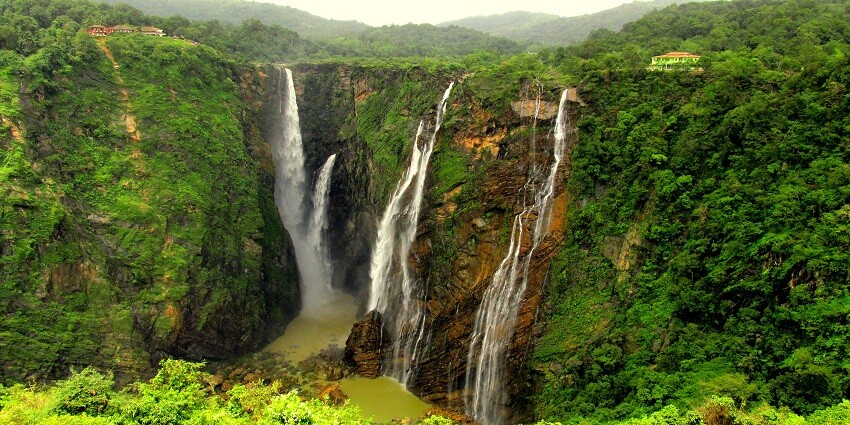 Explore the majestic Abbimatta Falls surrounded by lush greenery and tranquility.