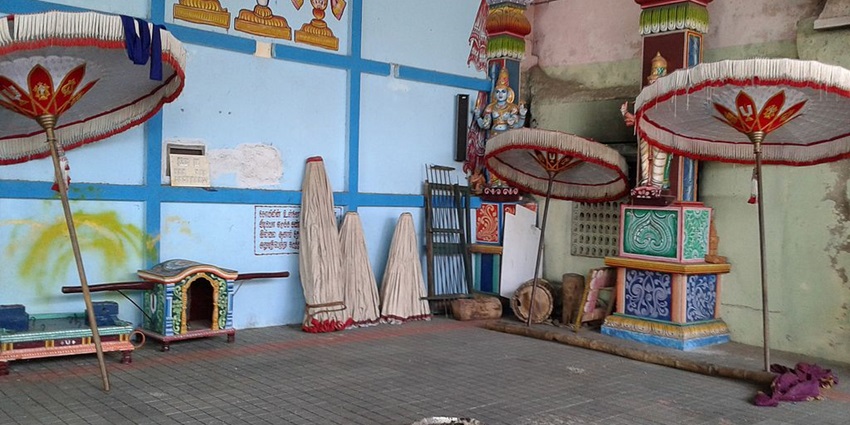 View of the temple premises of the Adikesava Perumal temple.