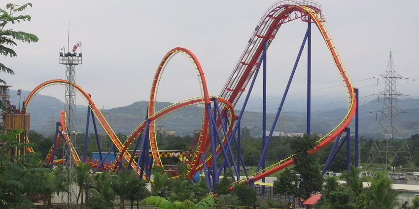 An image of Adlabs Imagica which offers thrilling rides and family fun near Pune.