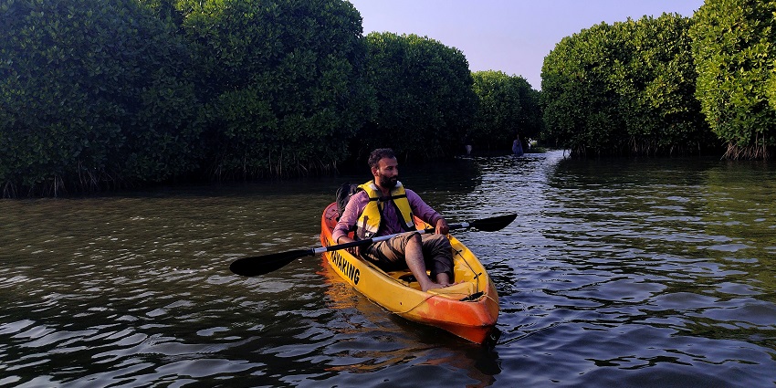 Have an adrenaline rush kayaking on the Cauvery River for an unforgettable experience.