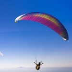 A picture of a daredevil paragliding near Mumbai to exhibit adventure sports in Mumbai.