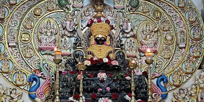 An inside view of Agashi Jain Temple, one of the spiritual places to visit near Virar.