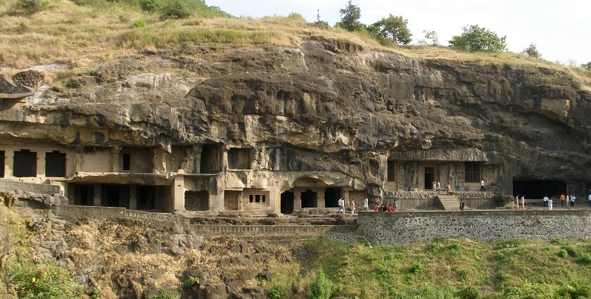 Agashiv Cave, a remarkable tourist attraction near Maharashtra, featuring stunning carvings