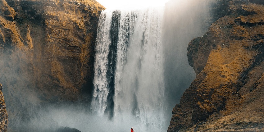 A picture of Agasthiyar Falls, a serene waterfall and one of the top places to visit in Tenkasi.