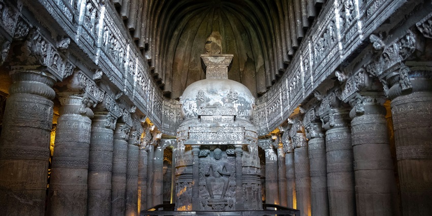 Explore the stunning architecture of Ajanta and Ellora Caves on your next vacation.