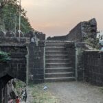 Ajinkyatara Fort, a famous fort near Maharashtra, perched on a hill with scenic surroundings.