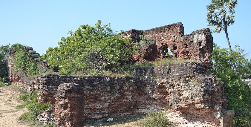 Alamparai Fort showcases historical architecture and stunning coastal views around it.