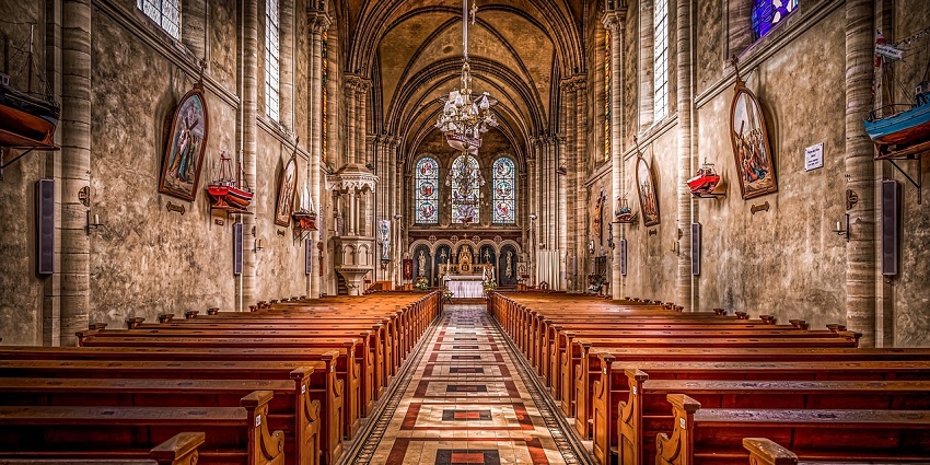 An image showing the beautiful interior of All Saints Church, region’s popular church