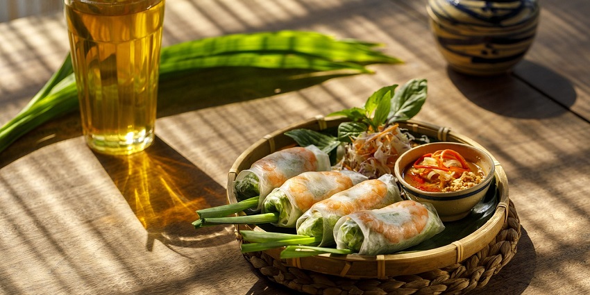Delicious food served at one of the best club during a party in South Goa.