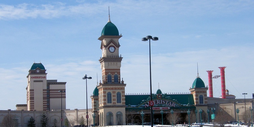 Entry to the one of the casinos in Indiana, Ameristar Casino Hotel East Chicago