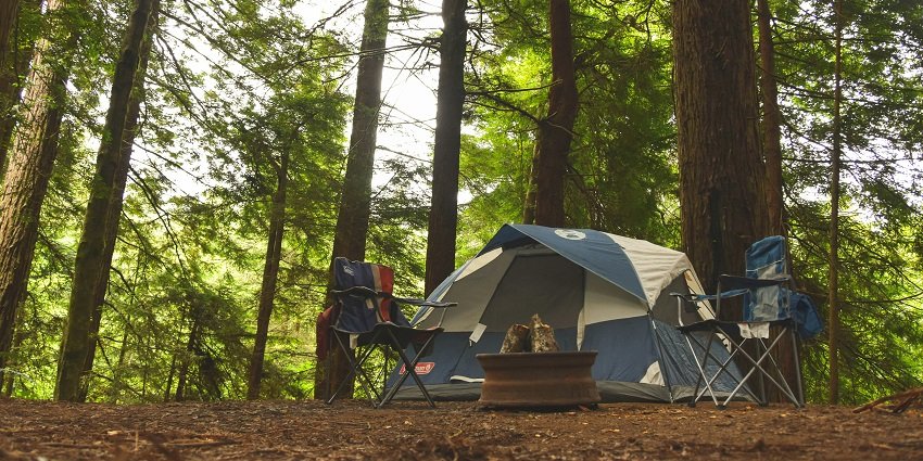 A glimpse of a camp in Anjneri Hill, one of the serene places for camping in Nashik.