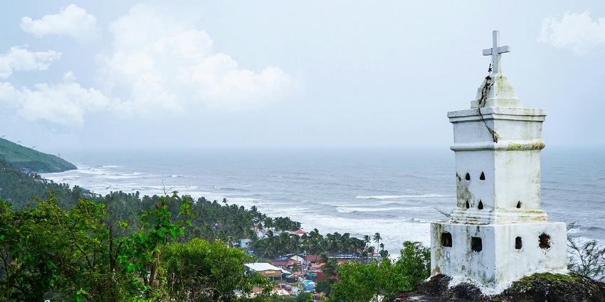 A glimpse of a famous church in Anjuna, one of the top places to visit in Mapusa.