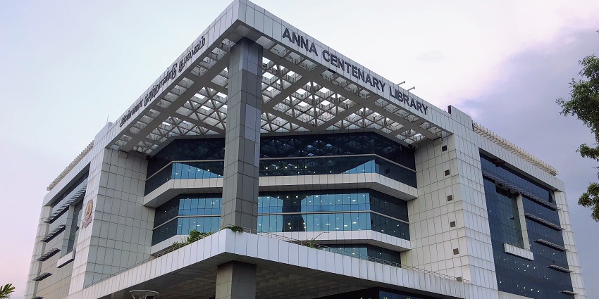 A glimpse of Anna Centenary Library is a vast resource for knowledge seekers.