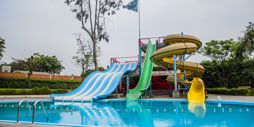 Aquatic Water Park features fun-filled water slides and family-friendly attractions