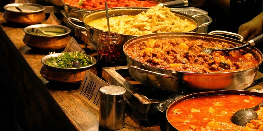 An image of Indian food at Aravali Pavillion which offers the best food in Gurgaon, Haryana.