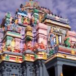 An image of the magnificent Ashtalakshmi temple in Chennai, Tamil Nadu, India.