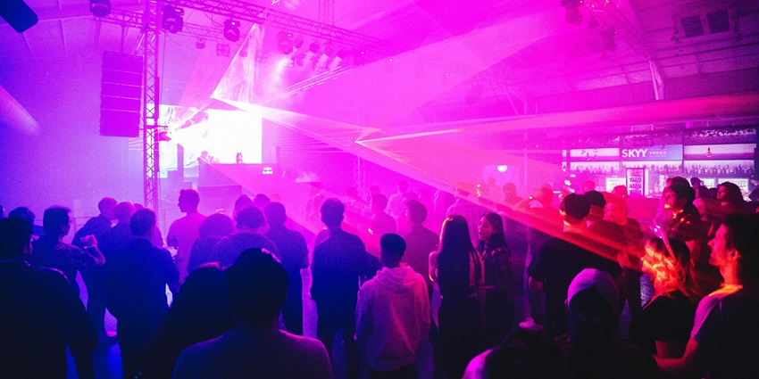 Groovy vibes at one of the techno parties in Delhi.