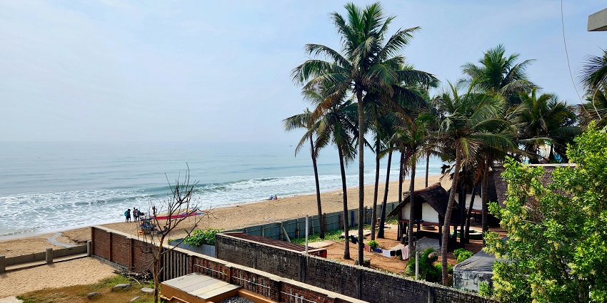A glimpse of the Auroville Beach, one of the most serene places to visit in Auroville.