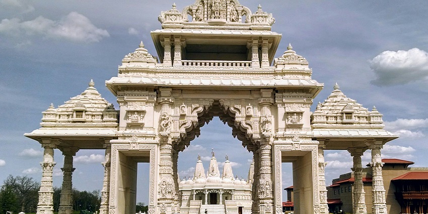 view of the Baba Bhootnath Mandir, a tourist attraction near Virar Resort water park.