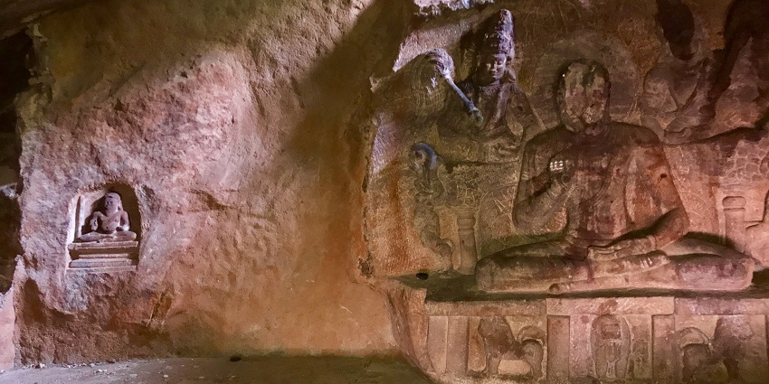 Badami has multiple cave temples.