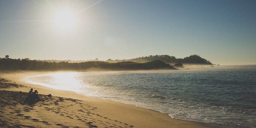 Tranquil Baithkol Beach with golden sands and calm waves, one of the places to visit in Bhatkal, Karnataka.