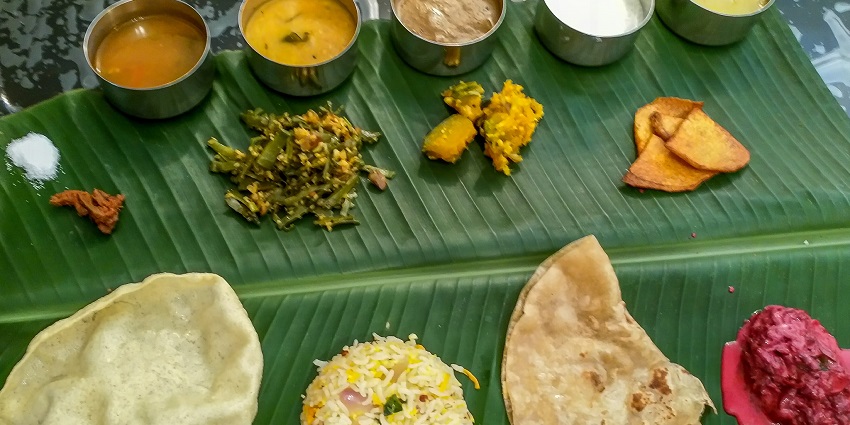 Authentic South Indian meals served on banana leaves at Banana Leaf, Andheri.