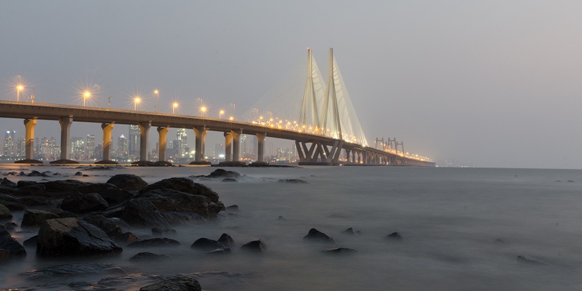 Bandra Bandstand, a serene romantic place near Mumbai, perfect for sunset