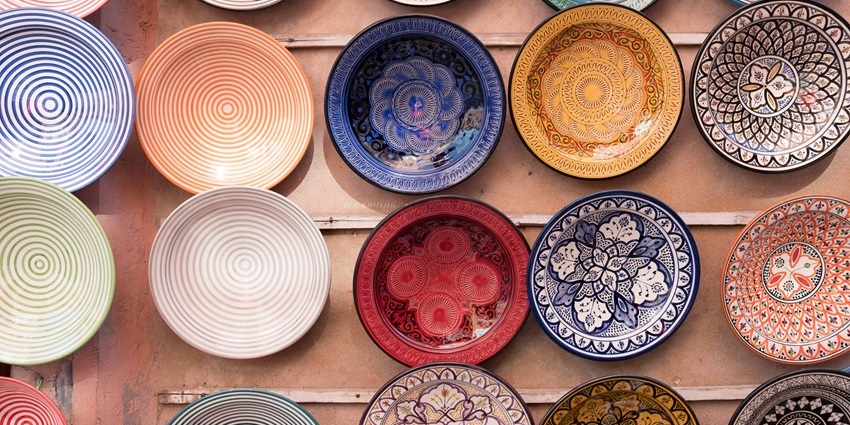 Crockery being sold at Bandra Local Bazaar, a hotspot for street shopping in Bandra.
