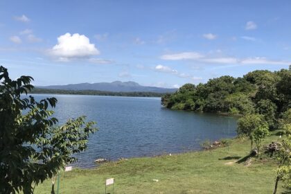 A scenic view of Harangi Elephant Camp, one of the best places to visit near Bangalore in August.