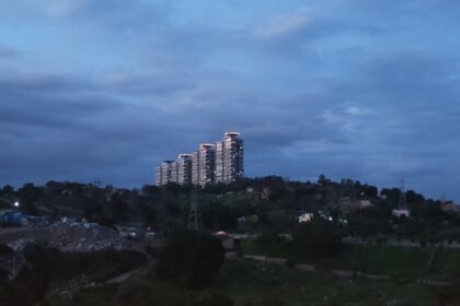 Stunning aerial shot of the city of Bangalore