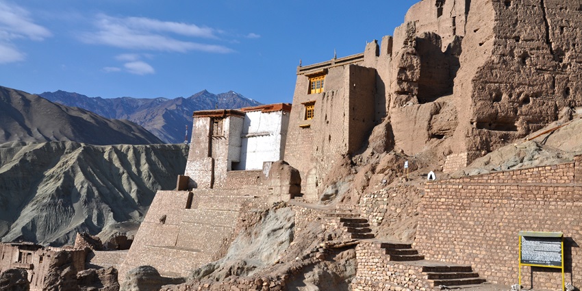 Basgo Monastery is a mud-brick fortress.