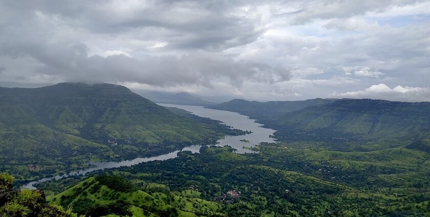 A scenic view of Mahabaleshwar with lush greenery located in Satara, Maharashtra