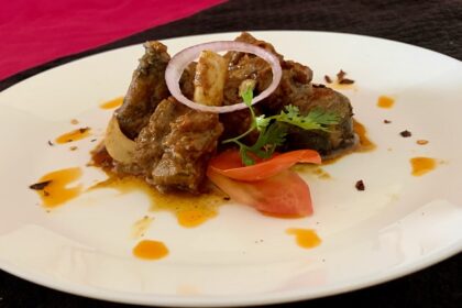 A plate of delicious North Indian food served at a popular restaurant in Mumbai.