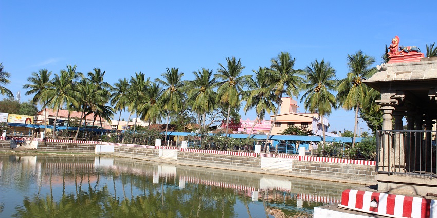 Beautiful view at Pillayarpatti Temple that is frequently visited by tourists and locals.