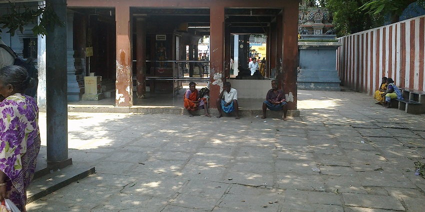 The inner view of Tiruttani temple, a popular temple in Tamil Nadu.