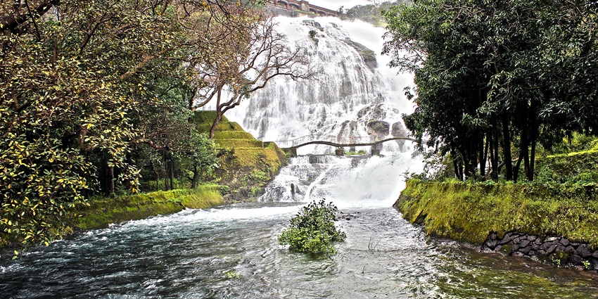 Umbrella waterfall is a tourist location near Bhandardara dam
