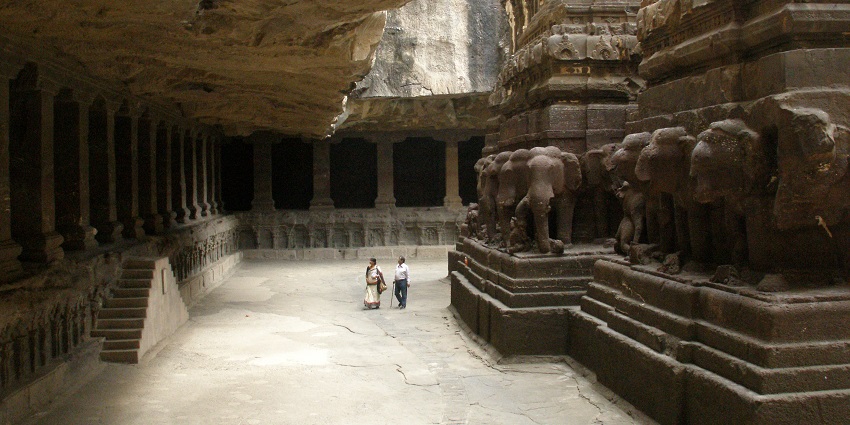 Entrance to Bhartrihari Caves, among the top places to visit in Ujjain other than temples.