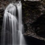 A top view of the mountain landscape makes one of the biggest waterfalls in Maharashtra.