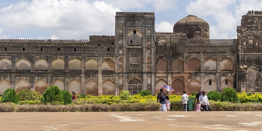 A scenic outside view of Bidar Fort, a historic, famous place near Udgir Fort.