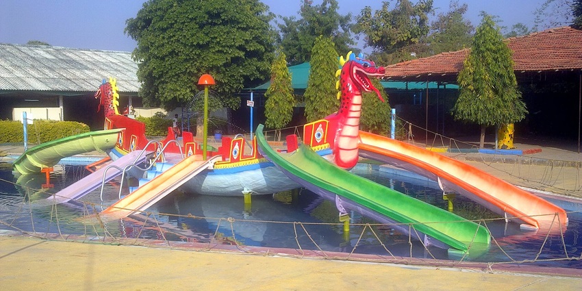 Multi-lane slides, biggest highlight at this water park in Uttar Pradesh.